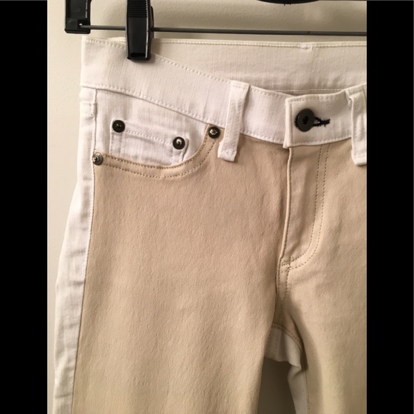Rag & Bone Lambskin Leather Front Jeans - Picture 3 of 8